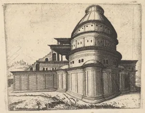 Building [Aerarii Publici Rome] from the series 'Ruinarum variarum fabricarum delineationes pictoribus caeterisque id genus artificibus multum utiles'