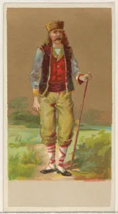 Bulgaria, from the Natives in Costume series (N16), Teofani Issue, for Allen & Ginter Cigarettes Brands