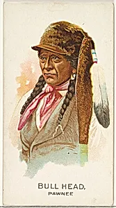 Bull Head, Pawnee, from the American Indian Chiefs series (N2) for Allen & Ginter Cigarettes Brands by Allen & Ginter