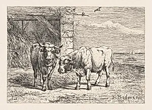 Bulls, from "Eaux-Fortes Animaux & Paysages"