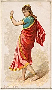 Burmese Dancer, from the Dancing Women series (N186) issued by Wm. S. Kimball & Co. by William S. Kimball & Company