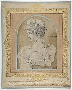 Bust of a Woman with an Elaborate Coiffure