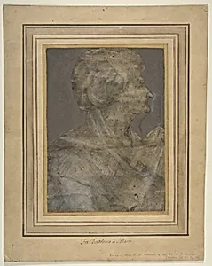 Bust Of an Old Woman in Profile to Right