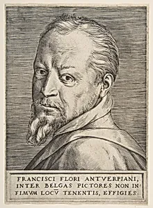Bust portrait of Frans Floris by Giulio Bonasone