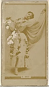 C. Celei, from the Actors and Actresses series (N145-8) issued by Duke Sons & Co. to promote Duke Cigarettes by W. Duke, Sons & Co.|American Tobacco Company
