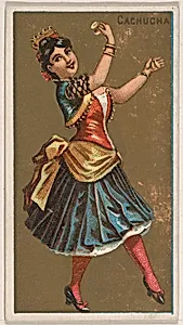 Cachucha, from National Dances (N225, Type 1) issued by Kinney Bros. by Kinney Brothers Tobacco Company