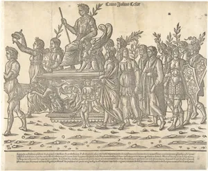 Caesar riding on his chariot, from 'The Triumph of Caesar'