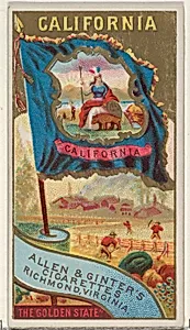 California, from Flags of the States and Territories (N11) for Allen & Ginter Cigarettes Brands by Allen & Ginter