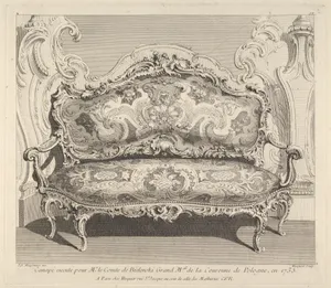 Canapé executé pour Mr. le Comte de Bielenski, from 'Oeuvre de Juste Aurele Meissonnier'
