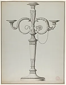 Candelabrum with Alternative Designs for the Arms