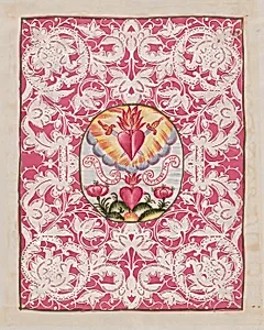 Canivet or Devotional with Sacred Heart