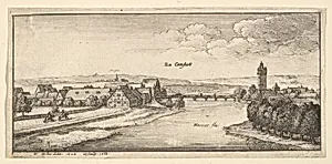 Cannstadt, from "German Views" by Wenceslaus Hollar