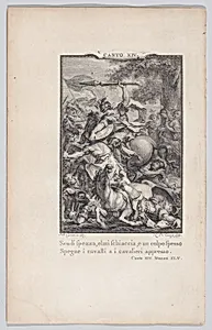 Canto 14, Stanza 45, from "Orlando Furioso" by Nicolas de Launay|Ludovico Ariosto|Giovanni Battista Cipriani|G. Baskerville