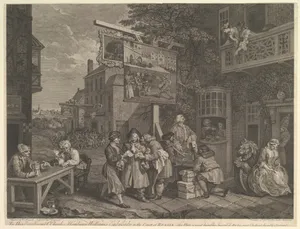 Canvassing for Votes, Plate II: Four Prints of an Election