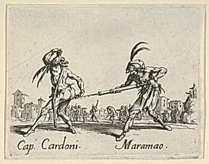 Cap. Cardoni - Maramao, from the Balli di Sfessania by Jacques Callot