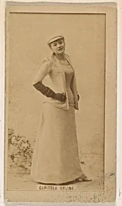 Capitola Urline, from the Actresses series (N245) issued by Kinney Brothers to promote Sweet Caporal Cigarettes by Kinney Brothers Tobacco Company