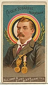Captain Bogardus, Marksman, from the Goodwin Champion series for Old Judge and Gypsy Queen Cigarettes by Goodwin & Company