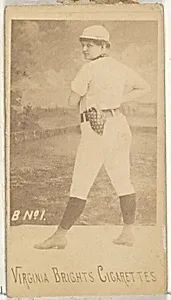 Card 1, from the Girl Baseball Players series (N48, Type 1) for Virginia Brights Cigarettes by Allen & Ginter