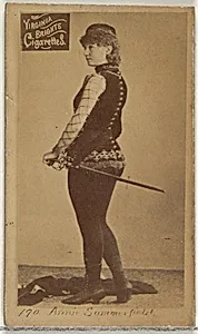 Card 190, Annie Summerfield, from the Actors and Actresses series (N45, Type 2) for Virginia Brights Cigarettes by Allen & Ginter