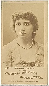 Card 330, Rosina Vokes, from the Actors and Actresses series (N45, Type 1) for Virginia Brights Cigarettes by Allen & Ginter
