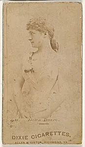 Card 411, Helen Dacre, from the Actors and Actresses series (N45, Type 1) for Virginia Brights Cigarettes by Allen & Ginter