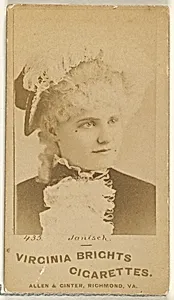 Card 435, Janisch, from the Actors and Actresses series (N45, Type 1) for Virginia Brights Cigarettes by Allen & Ginter