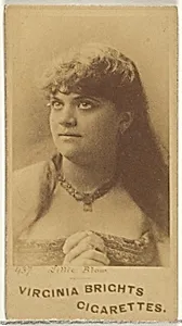Card 437, Lillie Blow, from the Actors and Actresses series (N45, Type 1) for Virginia Brights Cigarettes by Allen & Ginter