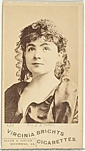 Card 475, Mrs. J.B. Potter, from the Actors and Actresses series (N45, Type 1) for Virginia Brights Cigarettes by Allen & Ginter