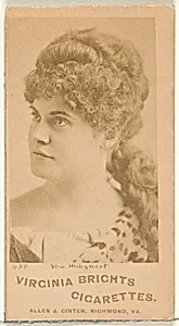 Card 480, Von Hubgnert, from the Actors and Actresses series (N45, Type 1) for Virginia Brights Cigarettes by Allen & Ginter