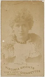 Card 517, Helen Terry, from the Actors and Actresses series (N45, Type 6) for Virginia Brights Cigarettes by Allen & Ginter