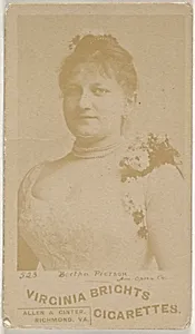 Card 523, Bertha Pierson, American Opera Company, from the Actors and Actresses series (N45, Type 6) for Virginia Brights Cigarettes by Allen & Ginter