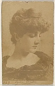 Card 529, Leslie Chester, from the Actors and Actresses series (N45, Type 1) for Virginia Brights Cigarettes by Allen & Ginter