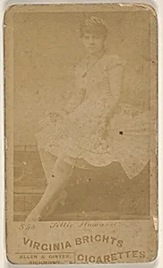 Card 544, Lillie Howard, from the Actors and Actresses series (N45, Type 6) for Virginia Brights Cigarettes by Allen & Ginter