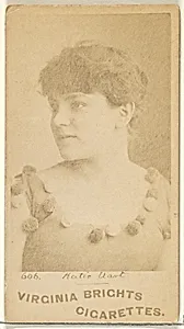 Card 606, Katie Uart, Corsair Co., from the Actors and Actresses series (N45, Type 1) for Virginia Brights Cigarettes by Allen & Ginter
