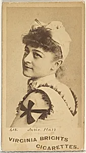 Card 618, Josie Hall, from the Actors and Actresses series (N45, Type 1) for Virginia Brights Cigarettes by Allen & Ginter
