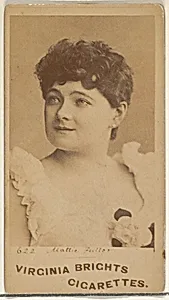 Card 622, Mattie Fuller, from the Actors and Actresses series (N45, Type 1) for Virginia Brights Cigarettes by Allen & Ginter