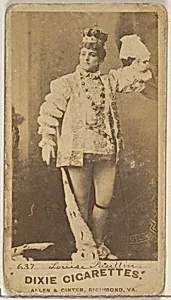 Card 637, Louise Paullin, from the Actors and Actresses series (N45, Type 7) for Dixie Cigarettes by Allen & Ginter