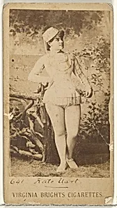 Card 641, Kate Uart, from the Actors and Actresses series (N45, Type 1) for Virginia Brights Cigarettes by Allen & Ginter