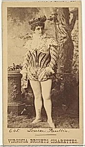 Card 645, Louise Paullin, from the Actors and Actresses series (N45, Type 1) for Virginia Brights Cigarettes by Allen & Ginter
