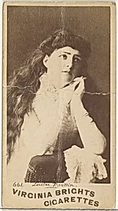 Card 661, Louise Paullin, from the Actors and Actresses series (N45, Type 1) for Virginia Brights Cigarettes by Allen & Ginter