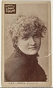 Card 683, Nellie Larkell, from the Actors and Actresses series (N45, Type 2) for Virginia Brights Cigarettes by Allen & Ginter