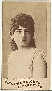 Card 715, Miss Taylor, from the Actors and Actresses series (N45, Type 1) for Virginia Brights Cigarettes by Allen & Ginter
