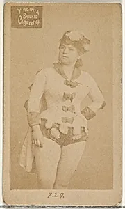 Card 729, from the Actors and Actresses series (N45, Type 2) for Virginia Brights Cigarettes by Allen & Ginter