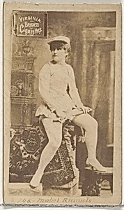 Card 746, Mabel Runnels, from the Actors and Actresses series (N45, Type 2) for Virginia Brights Cigarettes by Allen & Ginter
