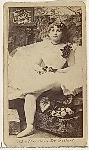 Card 752, Theodora De Gillert, from the Actors and Actresses series (N45, Type 2) for Virginia Brights Cigarettes by Allen & Ginter