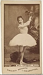 Card 771, Mlle. Chabot, Paris, from the Actors and Actresses series (N45, Type 1) for Virginia Brights Cigarettes by Allen & Ginter