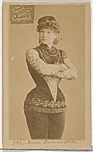 Card 786, Annie Summerfield, from the Actors and Actresses series (N45, Type 2) for Virginia Brights Cigarettes by Allen & Ginter