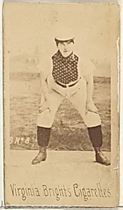 Card 8, from the Girl Baseball Players series (N48, Type 1) for Virginia Brights Cigarettes by Allen & Ginter