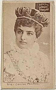 Card 814, Louise Paullin, from the Actors and Actresses series (N45, Type 2) for Virginia Brights Cigarettes by Allen & Ginter