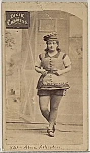 Card 841, Alice Atherton, from the Actors and Actresses series (N45, Type 7) for Dixie Cigarettes by Allen & Ginter